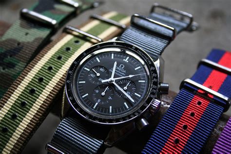 omega watch bands speedmaster|Omega Speedmaster on NATO strap.